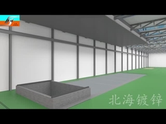 โครงการแบบครบวงจรของสายการผลิตโรงงานชุบสังกะสีแบบจุ่มร้อนอัตโนมัติทางอุตสาหกรรม