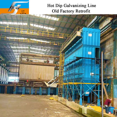 Enclosures On The Furnace Hot Dip Galvanizing Equipment Production Line Galvanizing White Fume Treatment Supplier