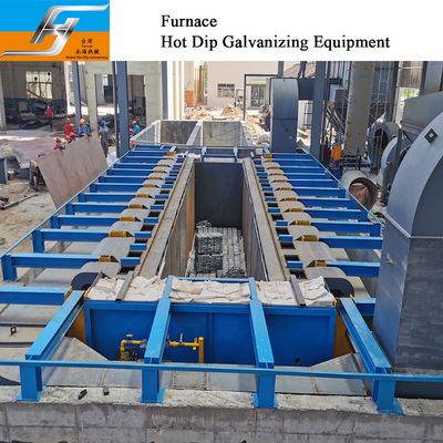 High Velocity Furnace Hot Dip Galvanizing Production Line Equipment Manufacte Burner Zinc Kettle Pot Supplier