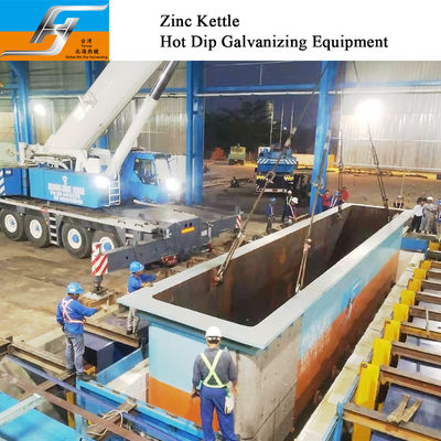 Zinc Kettle Pot Tank Supplier Hot Dip Galvanizing Production Line Equipment Manufacte High Velocity Furnace Burner