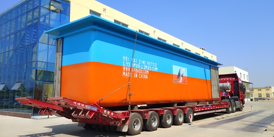 L Type Hot Dip Galvanizing Production Line Workshop Furnace Zinc Kettle Tank