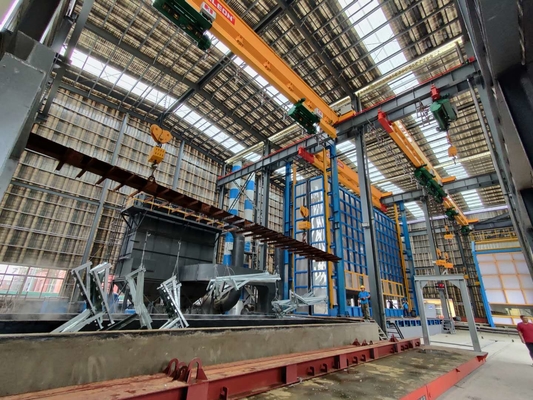 L Type Hot Dip Galvanizing Production Line Workshop Furnace Zinc Kettle Tank