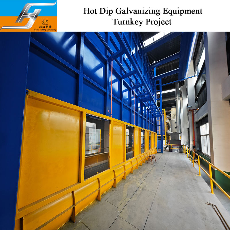 Enclosures On The Furnace Hot Dip Galvanizing Equipment Production Line Galvanizing White Fume Treatment Supplier