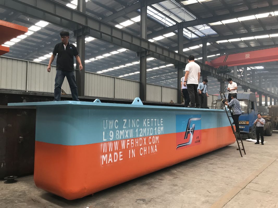 Industrial Hot Dip Galvanizing Equipment Zinc Kettle For Hot Dip Galvanizing Line