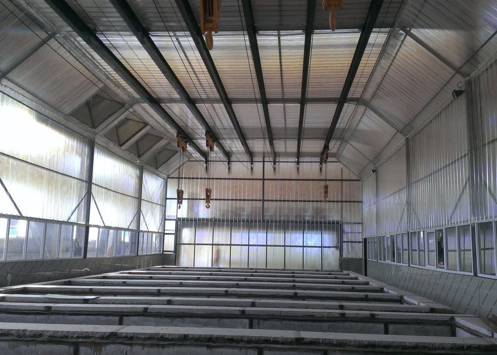Pickling Specialized Hot Dip Galvanizing Plant Monorail Crane For Enclosed Pre - Treatment Hot Dip Galvanizing