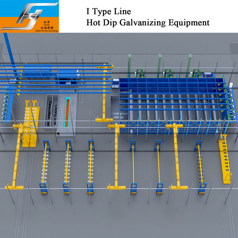 I Type Production Line Supplier Hot Dip Galvanizing Equipment Production Line Turnkey Project One - Stop Service
