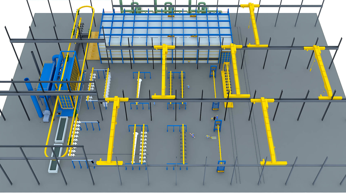 Circle Type Professional Hot Dip Galvanizing Equipment For Galvanizing Steel Parts